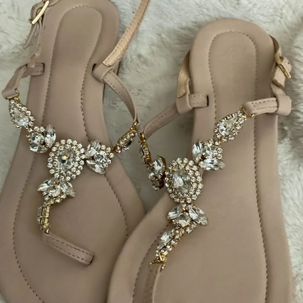 Musa Rhinestone Sandal - Picture 1 of 5